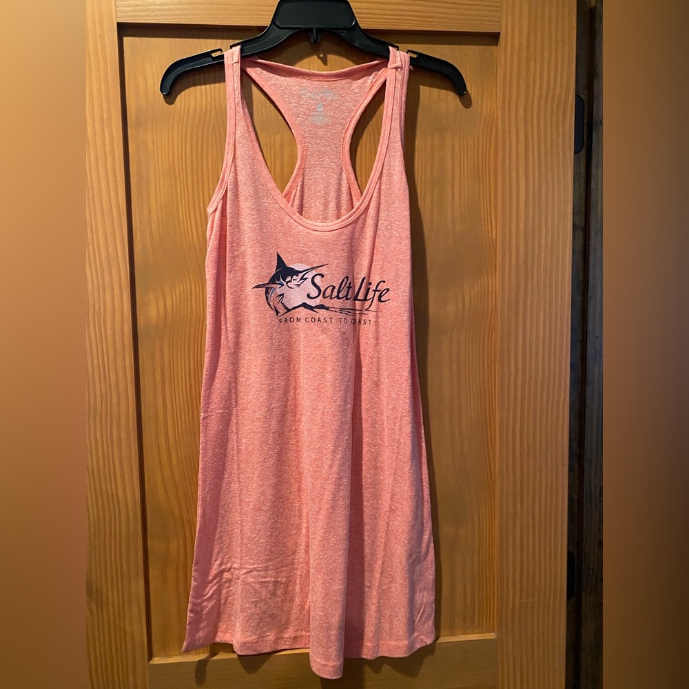 Salt Life Women's Coral Marlin Sun Coast Dress/Swimsuit Coverup NWT